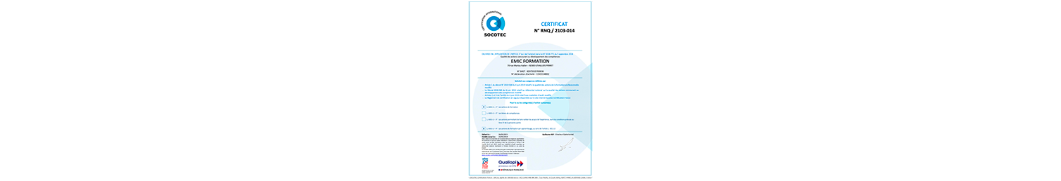 certificat EMIC