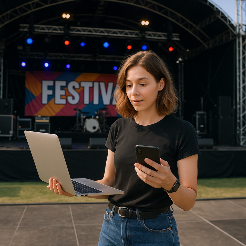 manager d'artiste image generee par IA